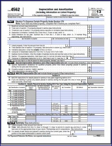 IRS Form 4562